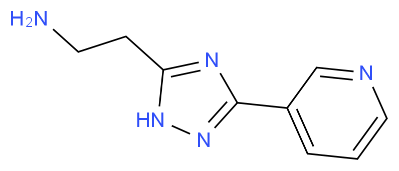 2-(3-pyridin-3-yl-1H-1,2,4-triazol-5-yl)ethanamine_分子结构_CAS_933704-28-0)