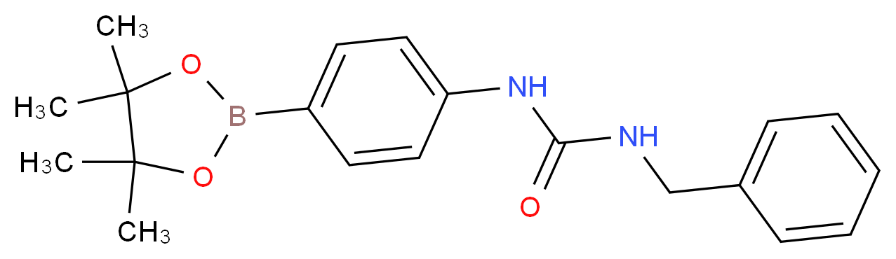 4-[(Benzylcarbamoyl)amino]benzeneboronic acid, pinacol ester 98%_分子结构_CAS_874290-98-9)