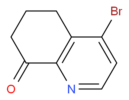 4-bromo-5,6,7,8-tetrahydroquinolin-8-one_分子结构_CAS_1196155-16-4