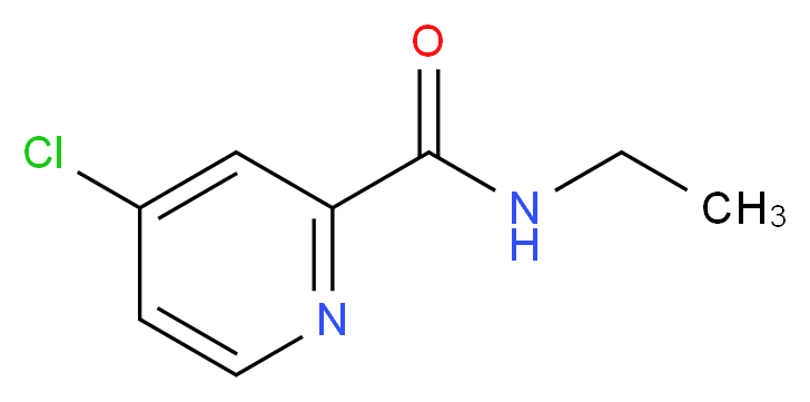 4-Chloro-N-ethylpicolinamide_分子结构_CAS_604813-07-2)
