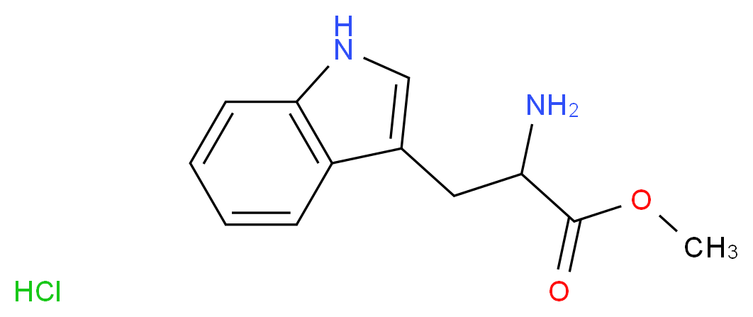 methyl 2-amino-3-(1H-indol-3-yl)propanoate hydrochloride_分子结构_CAS_5619-09-0)