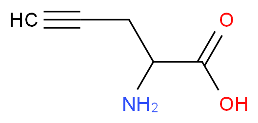 2-aminopent-4-ynoic acid_分子结构_CAS_64165-64-6