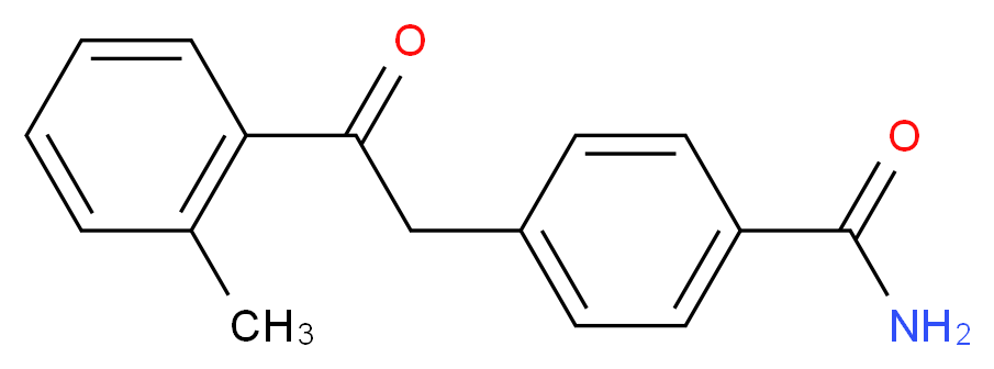 4-[2-(2-methylphenyl)-2-oxoethyl]benzamide_分子结构_CAS_465514-82-3)