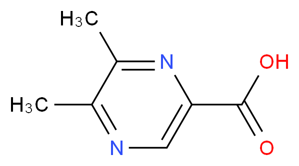 5,6-Dimethylpyrazine-2-carboxylic acid_分子结构_CAS_13515-06-5)