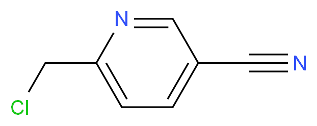 6-(chloromethyl)pyridine-3-carbonitrile_分子结构_CAS_83640-36-2