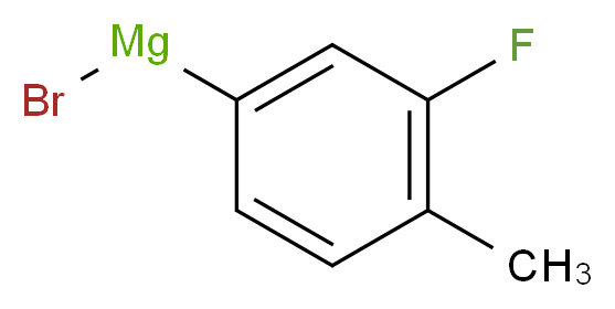 bromo(3-fluoro-4-methylphenyl)magnesium_分子结构_CAS_185077-02-5