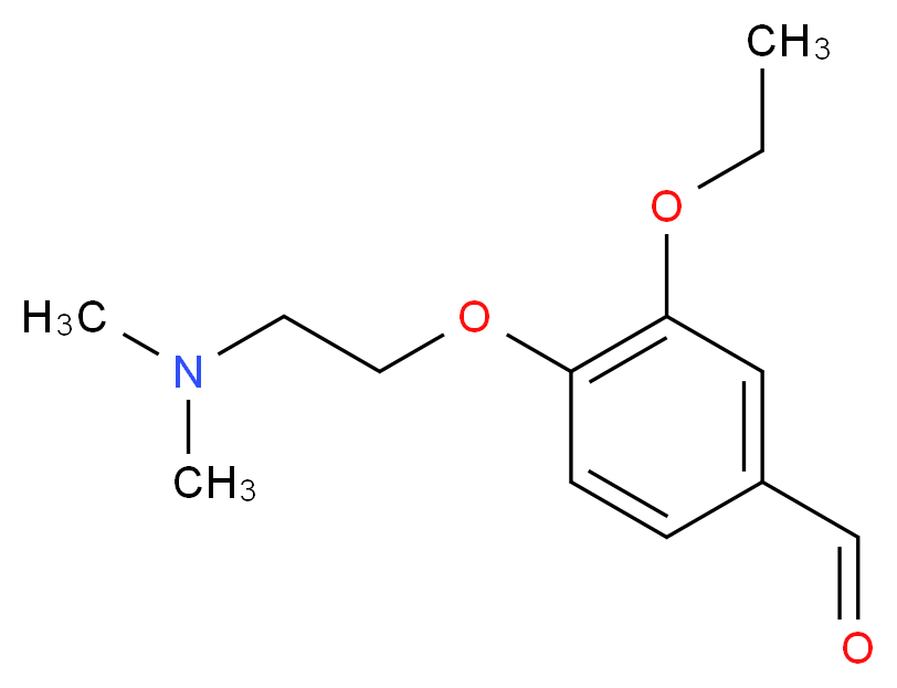 4-[2-(dimethylamino)ethoxy]-3-ethoxybenzaldehyde_分子结构_CAS_86759-23-1)