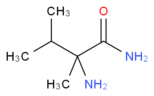2-Amino-2,3-dimethylbutyramide_分子结构_CAS_40963-14-2)