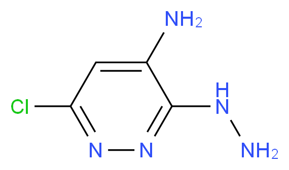 6-Chloro-3-hydrazinylpyridazin-4-amine_分子结构_CAS_934-26-9)