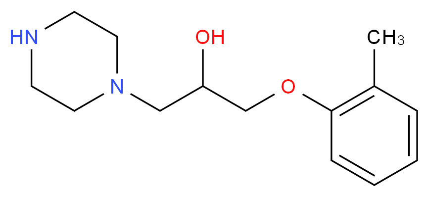 1-Piperazin-1-yl-3-o-tolyloxy-propan-2-ol_分子结构_CAS_)
