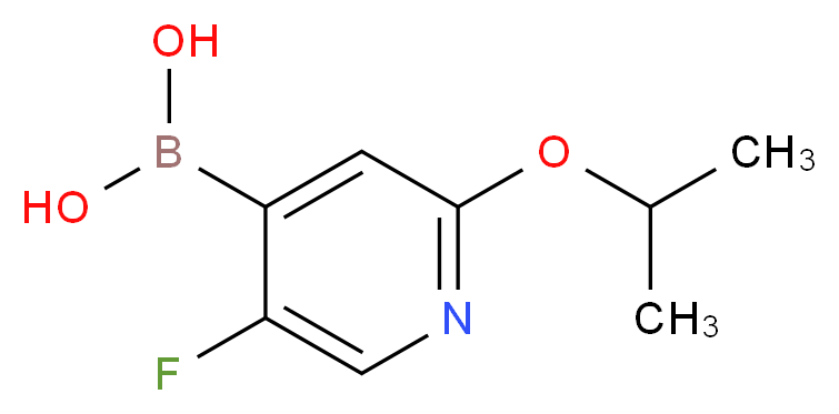 [5-fluoro-2-(propan-2-yloxy)pyridin-4-yl]boronic acid_分子结构_CAS_1264127-92-5