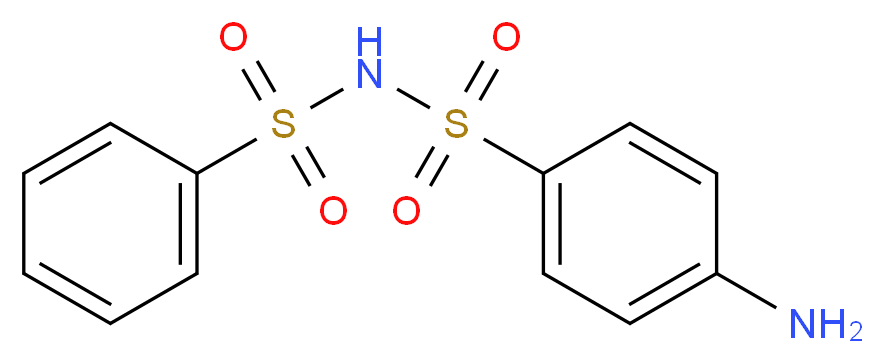 4-amino-N-(benzenesulfonyl)benzene-1-sulfonamide_分子结构_CAS_80789-73-7