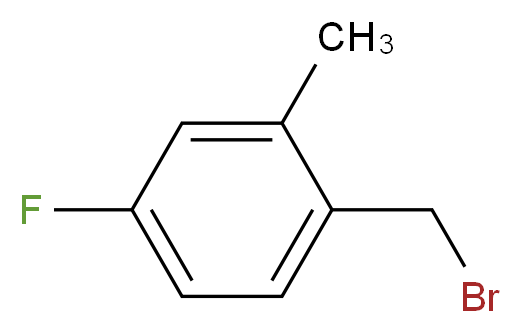 4-氟-2-甲基溴苄_分子结构_CAS_862539-91-1)