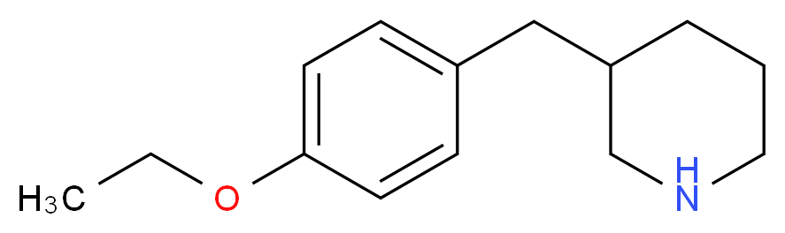 3-(4-Ethoxybenzyl)piperidine_分子结构_CAS_955315-04-5)