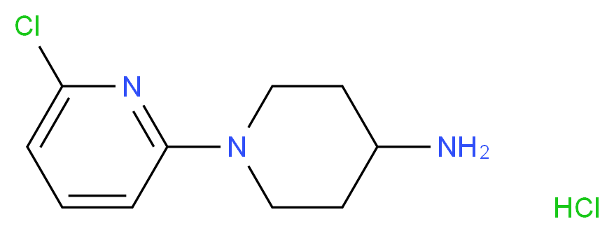 1-(6-chloropyridin-2-yl)piperidin-4-amine hydrochloride_分子结构_CAS_77145-61-0