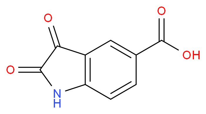 2,3-dioxoindoline-5-carboxylic acid_分子结构_CAS_25128-32-9)