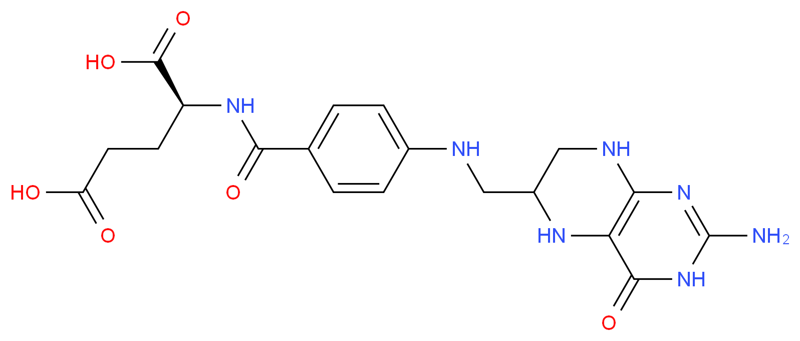 四氢叶酸_分子结构_CAS_135-16-0)