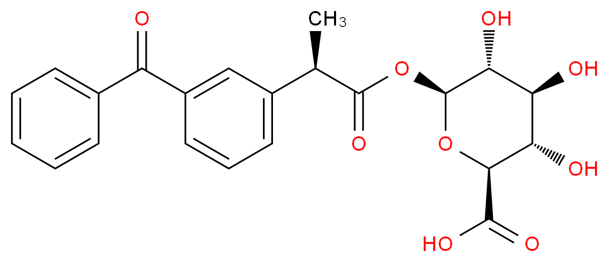 (R)-Ketoprofen Acyl-β-D-glucuronide_分子结构_CAS_140148-25-0)