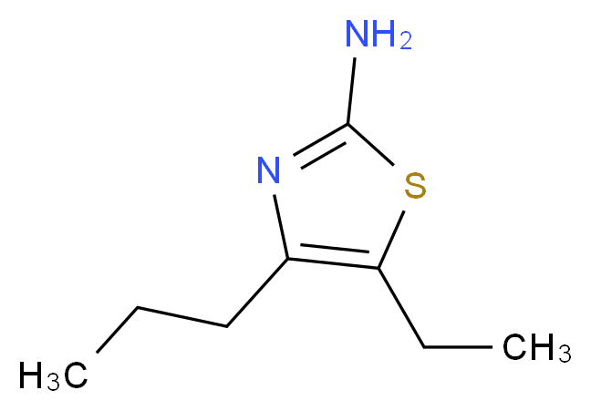 5-ethyl-4-propyl-1,3-thiazol-2-amine_分子结构_CAS_)