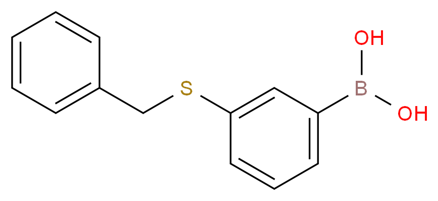 [3-(benzylsulfanyl)phenyl]boronic acid_分子结构_CAS_854778-48-6