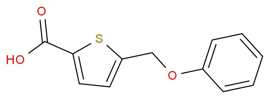 5-(phenoxymethyl)thiophene-2-carboxylic acid_分子结构_CAS_)