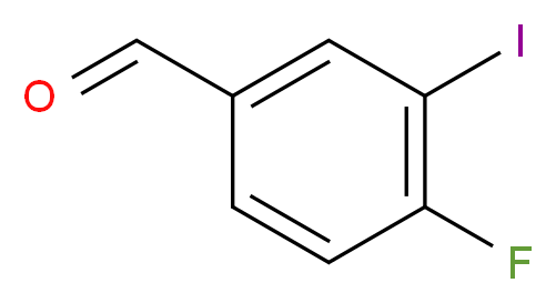 4-fluoro-3-iodobenzaldehyde_分子结构_CAS_227609-88-3