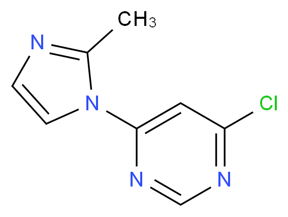 4-chloro-6-(2-methyl-1H-imidazol-1-yl)pyrimidine_分子结构_CAS_941294-31-1
