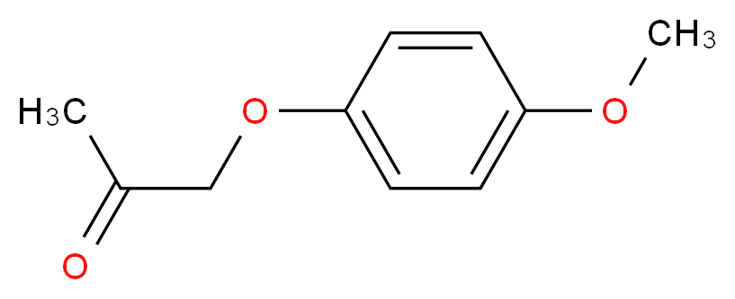 1-(4-METHOXYPHENOXY)-2-PROPANONE_分子结构_CAS_6698-71-1)