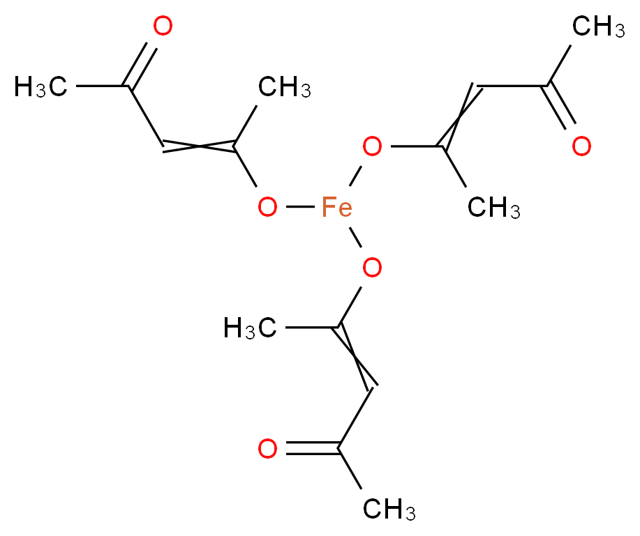 4-({bis[(4-oxopent-2-en-2-yl)oxy]ferrio}oxy)pent-3-en-2-one_分子结构_CAS_14024-18-1