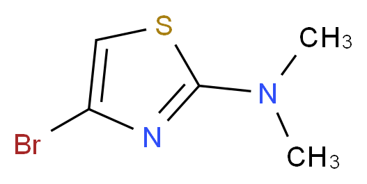 2-DIMETHYLAMINO-4-BROMOTHIAZOLE_分子结构_CAS_209260-76-4)