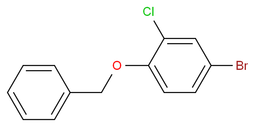 1-Benzyloxy-4-bromo-2-chlorobenzene _分子结构_CAS_56872-27-6)