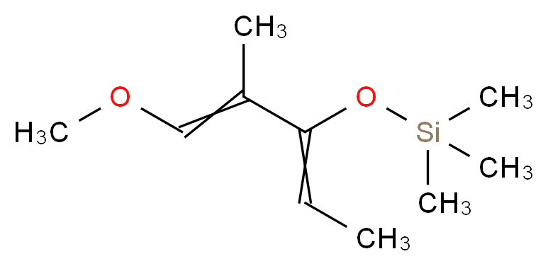 [(1-methoxy-2-methylpenta-1,3-dien-3-yl)oxy]trimethylsilane_分子结构_CAS_72486-93-2