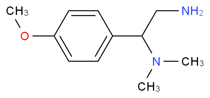 N-[2-amino-1-(4-methoxyphenyl)ethyl]-N,N-dimethylamine_分子结构_CAS_851169-57-8)
