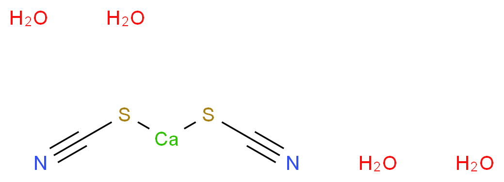硫氰酸钙 四水合物_分子结构_CAS_65114-14-9)