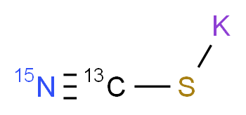 (potassiosulfanyl)(<sup>1</sup><sup>5</sup>N)carbonitrile_分子结构_CAS_143673-61-4