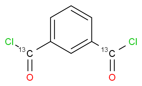 间苯二甲酰氯-2,2′-13C2_分子结构_CAS_286425-30-7)