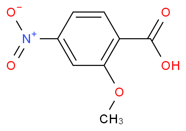 2-甲氧基-4-硝基苯甲酸_分子结构_CAS_2597-56-0)