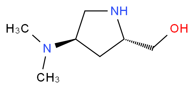 [(2S,4R)-4-(dimethylamino)-2-pyrrolidinyl]methanol_分子结构_CAS_1256636-20-0)