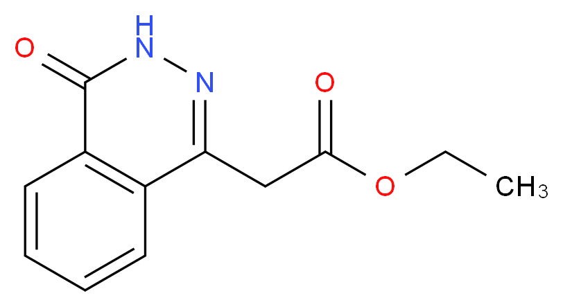 ethyl 2-(4-oxo-3,4-dihydrophthalazin-1-yl)acetate_分子结构_CAS_25947-13-1)