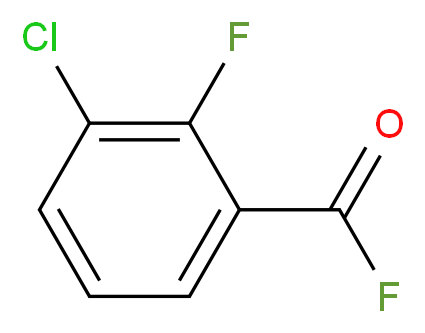 3-chloro-2-fluorobenzoyl fluoride_分子结构_CAS_85345-74-0