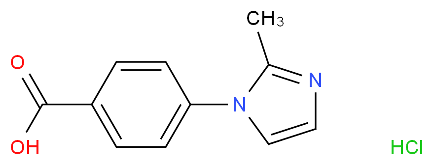 4-(2-methyl-1H-imidazol-1-yl)benzoic acid hydrochloride_分子结构_CAS_921938-78-5