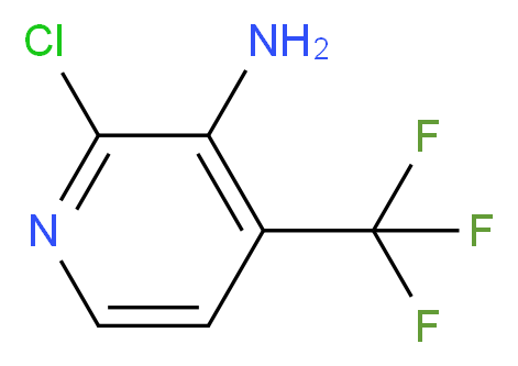 2-Chloro-3-amino-4-(trifluoromethyl)pyridine_分子结构_CAS_166770-70-3)