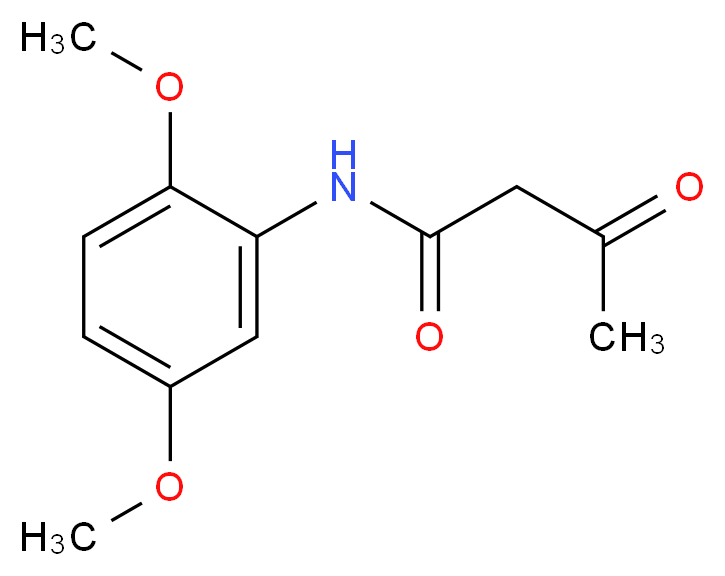 N-(2,5-dimethoxyphenyl)-3-oxobutanamide_分子结构_CAS_6375-27-5