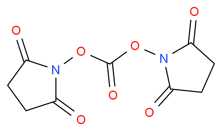 N,N'-二琥珀酰亚胺基碳酸酯_分子结构_CAS_74124-79-1)