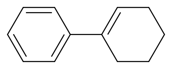 cyclohex-1-en-1-ylbenzene_分子结构_CAS_771-98-2