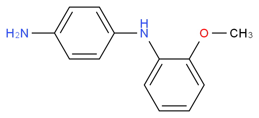 1-N-(2-methoxyphenyl)benzene-1,4-diamine_分子结构_CAS_5840-11-9
