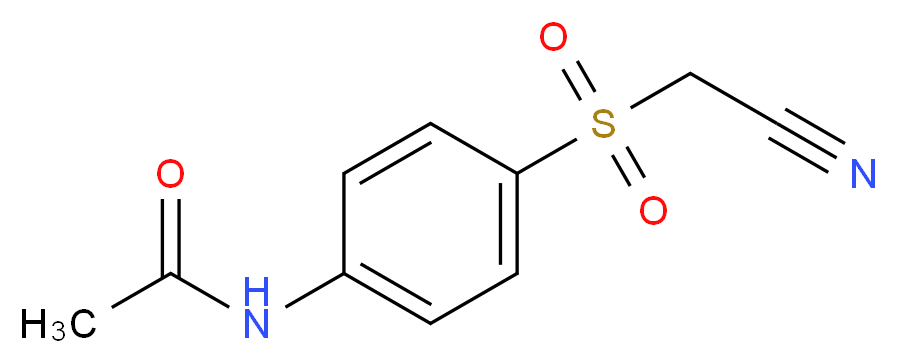 N-[4-(cyanomethanesulfonyl)phenyl]acetamide_分子结构_CAS_90915-78-9