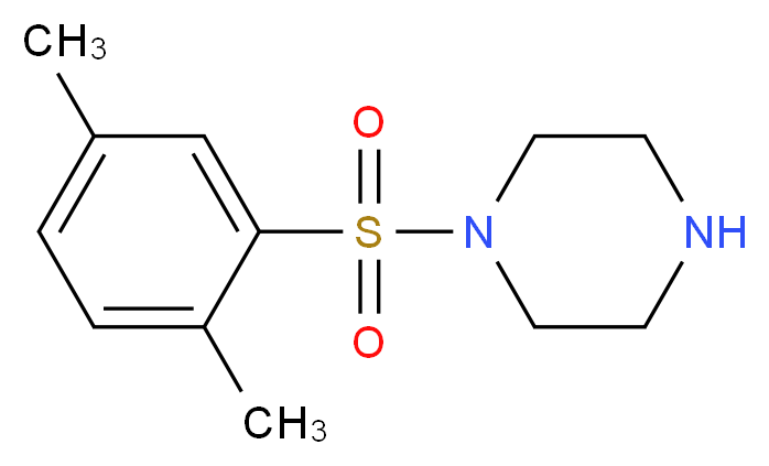 1-(2,5-dimethylbenzenesulfonyl)piperazine_分子结构_CAS_524711-33-9