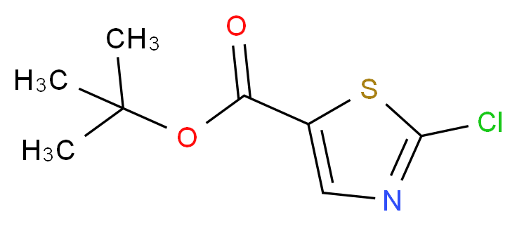 tert-butyl 2-chloro-1,3-thiazole-5-carboxylate_分子结构_CAS_934570-60-2