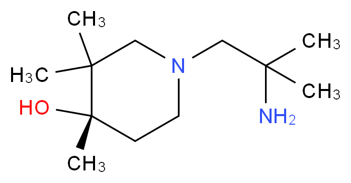 (4S)-1-(2-amino-2-methylpropyl)-3,3,4-trimethyl-4-piperidinol_分子结构_CAS_)